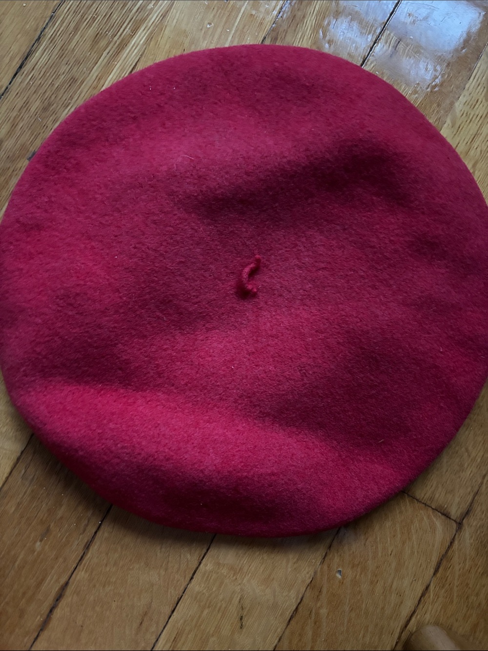 Classic Red Wool Beret